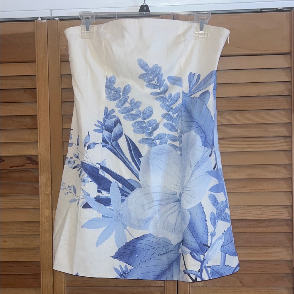 Peppermayo Cream and Blue Floral Dress